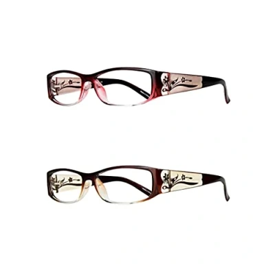 Abbildung von EYEBOGO Kaylee Stilvolle Lesebrille für Damen (2 Pack, 3.25)