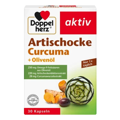Abbildung von Doppelherz Artischocke + Olivenöl Curcuma Kapsel (n)