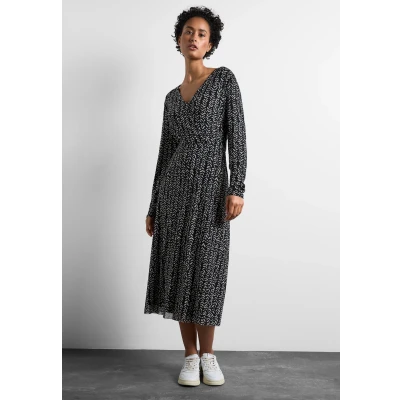 Abbildung von Street One Wickel Freizeitkleid, Damen, Größe: 38, Schwarz