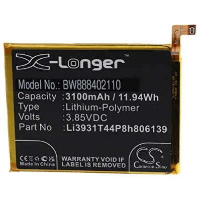 Abbildung von vhbw Akku Ersatz für ZTE Li3931T44P8h806139 Handy Smartphone Telefon (3100mAh, 3,85V, Li Polymer)