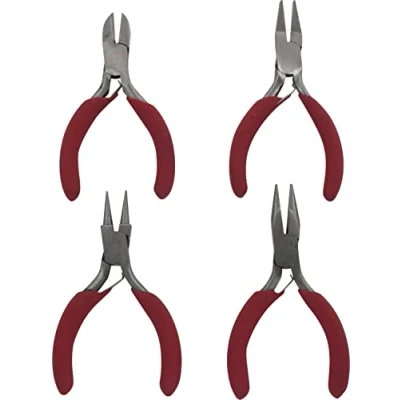 Abbildung von DONAU ELEKTRONIK 3640 Zangen Set 4 80mm gummiert Carbonstahl