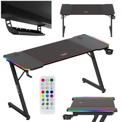 Abbildung von Huzaro Computer Gaming Schreibtisch Held 3.3 Rgb Led + Pad Xxl