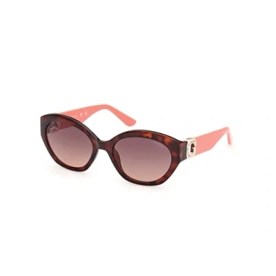 Abbildung von Guess Damen GU00104 52F Gläser SONNENBRILLEN Injiziert Havanna Braun Rund Normal Schattiert