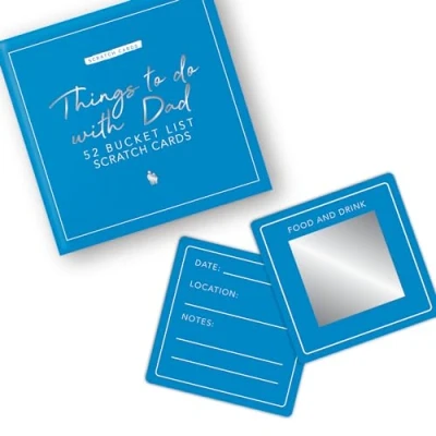 Abbildung von Gift Republic Rubbelkarten 52 Dinge zu tun mit Papa, personalisierbares Geschenk, Vatertag, neuer Vater, Geburtstag