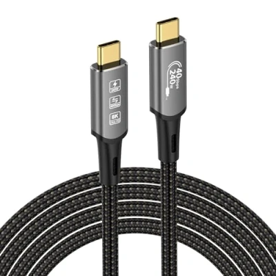 Abbildung von USB4 Kabel, mit Thunderbolt 4 Kabel,240W Ladekabel 40Gbps Datenkabel,8K@60Hz 4K120Hz HDR,PD3.1,USB C zu USB für Hub,Dock MacBook, M1 M2,M3,Mac Studio SSD,Laptops,Monitor, (1M Male/240W)