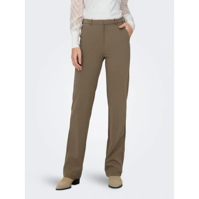 Abbildung von ONLY Damen ONLRAFFY YO Life MID STR Pant TLR NOOS Hose 15265049,Fossil,L / 32L