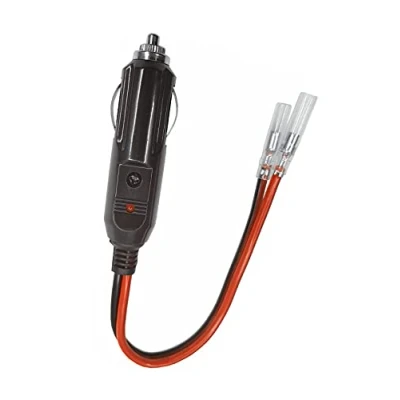 Abbildung von Dongge Auto ersatz 12V / 24V Zigarettenanzünder stecker Mit Blei KFZ Stromversorgung Kordel 15A Sicherung Geeignet für verschiedene DC12V oder Hochleistungsgeräte