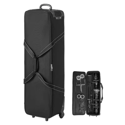 Abbildung von VEVOR Studio Trolley Transporttasche Studioausrüstung Studiotasche 118x37x30cm