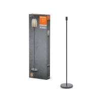 Abbildung von Ledvance Dekorative Stehleuchte mit E27 Fassung, großer Ständer (Höhe 146cm), Dunkelgrau, 1.8m Stromkabel, perfekt passende OSRAM 1906 LED Lampe separat erhältlich