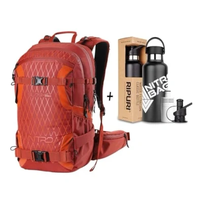 Abbildung von Nitro, SLASH 25 pro SET mit Ripuri 600 ml Flasche &amp; Filter, Snowboardrucksack, Tourenrucksack, L, SUPERNOVA