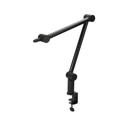 Abbildung von CHERRY MA 3.0 UNI, Universeller Mikrofonarm, mit Tischklemme (bis 60 mm), 3/8 Zoll Gewinde (3/8 auf 5/8 Adapter inkl.), Stabiler Gelenkarm, Schwarz