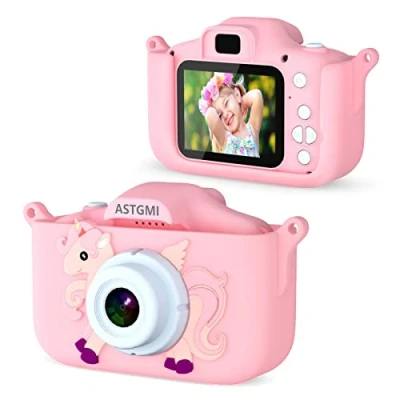 Abbildung von Kinder Kamera, 2.0Display Digitalkamera ，Geschenke für 3 4 5 6 8 7 9 10 11 12Jahre Jungen und mädchen, 1080P HD Anti Drop Fotoapparat Geburtstagsgeschenk Weihnachten Spielzeug