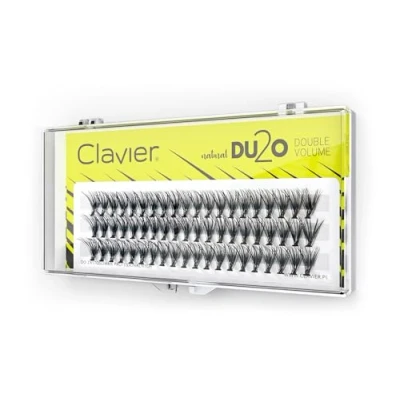 Abbildung von Clavier Künstliche Wimpern in Büscheln Du2o Double Volumen einem Büschel Verschiedene Längen von 8 bis 14 mm Ultravolumen, für einen perfekten Look