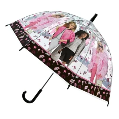 Abbildung von Barbie Regenschirm, Schwarz