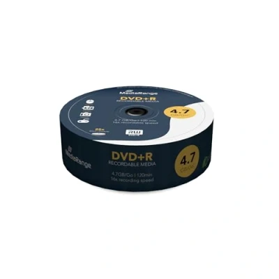 Abbildung von MediaRange DVD+R 4.7GB120min 16 fache Schreibgeschwindigkeit, 25er Pack, MR404