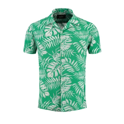 Abbildung von Key Largo MSH Havanna Shortsleeve Hemd, Herren, Größe: Medium, Mavy green
