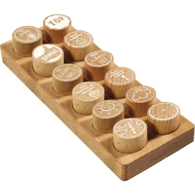 Abbildung von COLOP WOODIES Stempel Set Lehrer Motiv retail