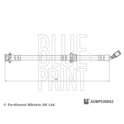Abbildung von BLUE PRINT ADBP530042 Bremsschläuche Vorderachse links 625 NISSAN: Qashqai 2