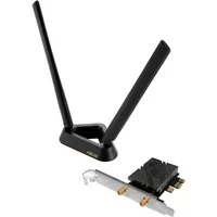 Abbildung von ASUS PCE BE92BT WiFi 7 PCI E Adapter (2 Externe Antennen und magnetisierter Sockel, unterstützt 6GHz Band, 320MHz, Bluetooth 5.4, WPA3 Netzwerksicherheit)