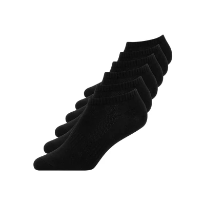 Abbildung von Snocks Sneaker Socken Herren &amp; Damen 6 Paar aus Bio Baumwolle Weiche und Atmungsaktive Kurze Socken, Perfekte Passform, Ideal für Sport Alltag Knöchelsocken Gr.35 38 Farbe Schwarz