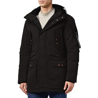 Abbildung von TOM Tailor MIT KAPUZE Parka, Herren, Größe: Medium, Black