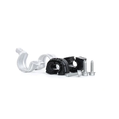 Abbildung von FEBI BILSTEIN 39648 Reparatursatz, Stabilisatorlager Hinterachse mit Halter Schrauben VOLKSWAGEN: Touran I, GOLF 6, Passat B7 Variant kfzteile,