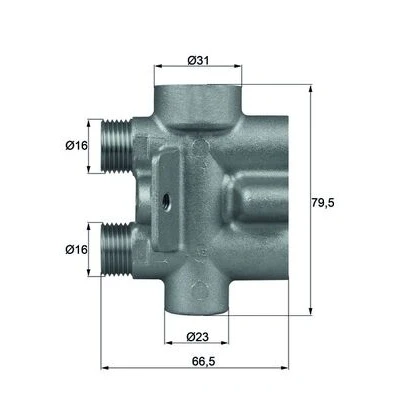 Abbildung von MAHLE ORIGINAL TO 9 75 Thermostat, Ölkühlung VOLKSWAGEN: Touareg I