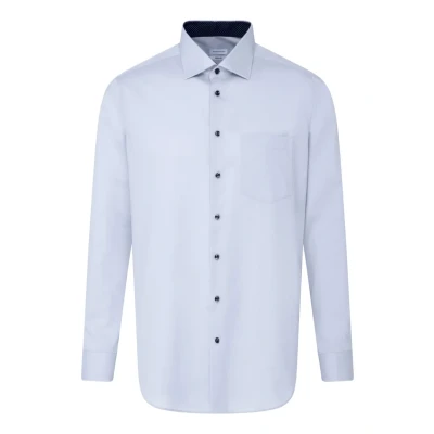 Abbildung von Seidensticker Herren Mens Regular Patch Longsleeve Shirt, Hellblau(193690), 38 EU