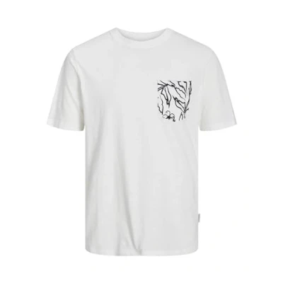 Abbildung von Jack &amp; Jones Tshirt print, Herren, Größe: Large, Cloud dancer