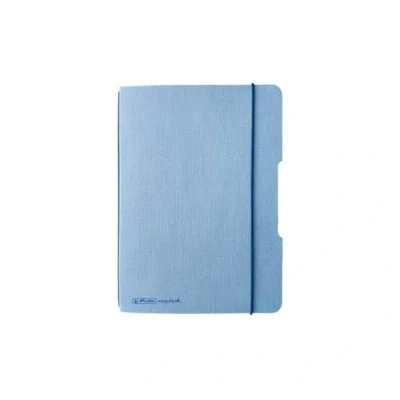 Abbildung von Herlitz Notizheft flex Leinen A6 40 Blatt punktiert hellblau