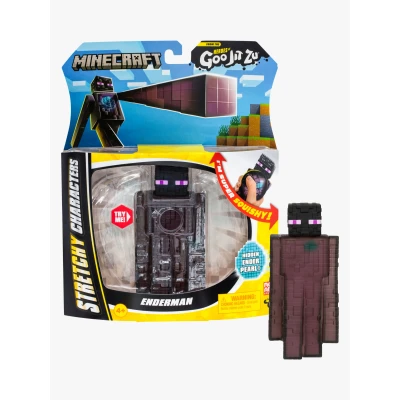 Abbildung von Heroes of Goo Jit Zu Dehnbare Minecraft Figuren, Enderman mit Enderperle zum Sammeln, einzigartige elastische Füllung versteckten Elementen im Inneren, bis auf die dreifache Größe dehnbar