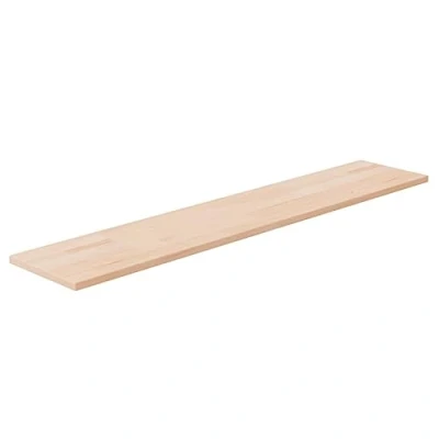 Abbildung von vidaXL Regalboden, Regalbrett mit viel Stauraum, Holzplatte zur Aufbewahrung, Wandboard Einlegeboden Wandregal, Unbehandeltes Massivholz Eiche
