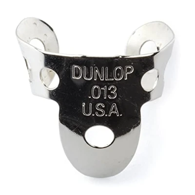 Abbildung von Jim Dunlop Finger und Daumenplektren, Nickel, silberfarben, Stärke 013 (33P013) 20 .013 NICKEL SILVER