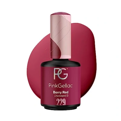 Abbildung von Pink Gellac UV Gel Nagellack 229 Berry Red 15 ml Lang Anhaltend Shellac Rot Lack für Nägel in Salonqualität Made Holland
