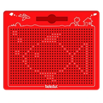 Abbildung von Hape Spiel, 21042 magnetische Zeichentafel, rot, groß