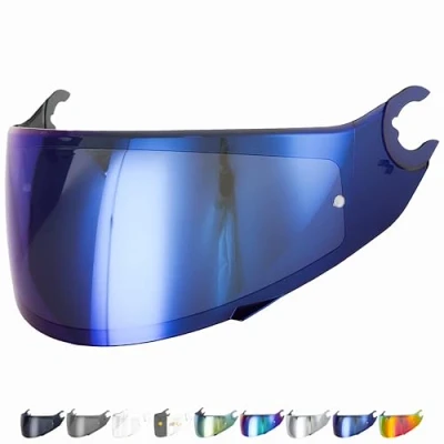 Abbildung von Everalo Kompatibel mit Shark Skwal 2 Visier Spartan 1.2 D Helmvisier VZ160 VZ165 Pinlock Ready (Blau)