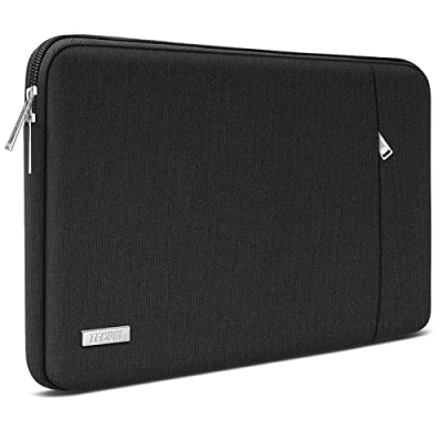 Abbildung von TECOOL 14 Zoll Laptoptasche LaptopHülle für Lenovo Thinkpad ideapad HP Elitebook Acer Dell Chromebook, MacBook Air 15 M3 M2 2024 2023 Wasserdicht Laptop Tasche Schutzhülle Sleeve, Schwarz