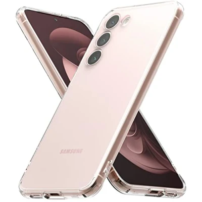 Abbildung von Ringke Fusion Kompatibel mit Samsung Galaxy S23 Plus 5G Hülle Anti Fingerabdruck Matt Rückseite Satin Textur Case Matte Clear