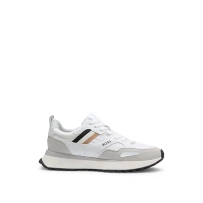 Abbildung von BOSS Jonah_Runn Sneaker mit Markenlabel, Freizeitschuh, Halbschuh, Schnürschuh
