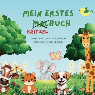 Abbildung von Mein erstes Malbuch: Kritzelbuch / Ausmalbuch für Kinder ab 1 Jahr (Malbuch Kleinkinder)