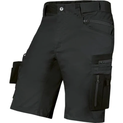 Abbildung von Uvex echor Bermuda Kurze Arbeitshose Herren Cargohose Stretch Bund, Abriebfest &amp; viel Stauraum Schwarz Gr. 52