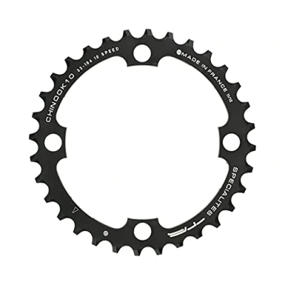 Abbildung von T.A. Specialites Chinook 104/64pcd 4 Arm 10/11 Gang Kettenblatt, Schwarz, 40T Middle