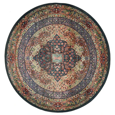 Abbildung von THEKO Teppich &quot;Gabiro 190&quot;, rund, Kurzflor, Orient Optik