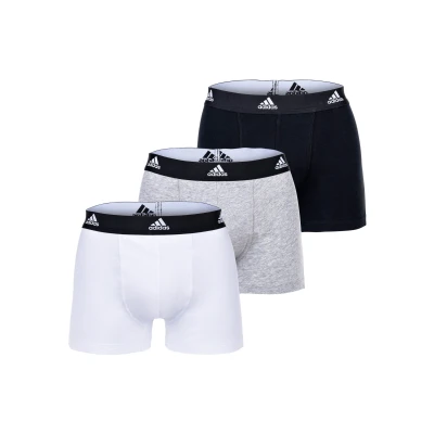 Abbildung von adidas Sportswear Trunk 3 PACK Panties, Herren, Größe: Medium, Black/white/grey