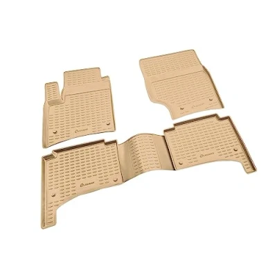 Abbildung von Passgenaue ELEMENT 3D Fussmatten für VW Touareg I, 2002 2010, 4 TLG. (beige)