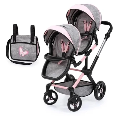 Abbildung von Bayer Design Xeo Twin Zwillingspuppenwagen, Grau