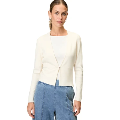 Abbildung von zero Strickjacke, Damen, Größe: 38, Offwhite