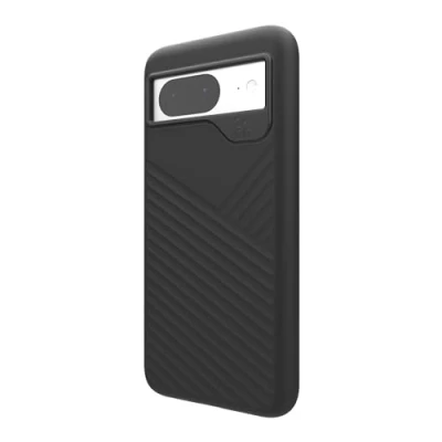 Abbildung von ZAGG Denali Schutzhülle für Google Pixel 8, Ultra langlebig mit Graphenverstärkung, 4,8 m Fallfestigkeit, zweilagige Rüstung, 100% recycelter Inhalt, kabelloses Laden, kompatible Handyhülle, Schwarz
