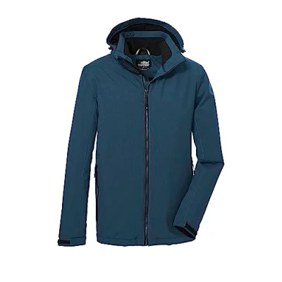 Abbildung von killtec Herren Funktionsjacke/Outdoorjacke mit abzippbarer Kapuze KOW 22 MN JCKT, dunkelblau, S, 39705 000