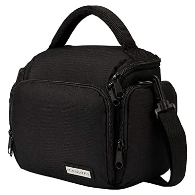 Abbildung von SUNSEATON Digitale SLR Kamera Tasche,Einzelschulter Kameratasche, Tragbare wasserdichte Kameratasche mit Verstellbarem Schultergurt, 2 Tragemethoden, für Nikon, Canon, Sony(schwarz)